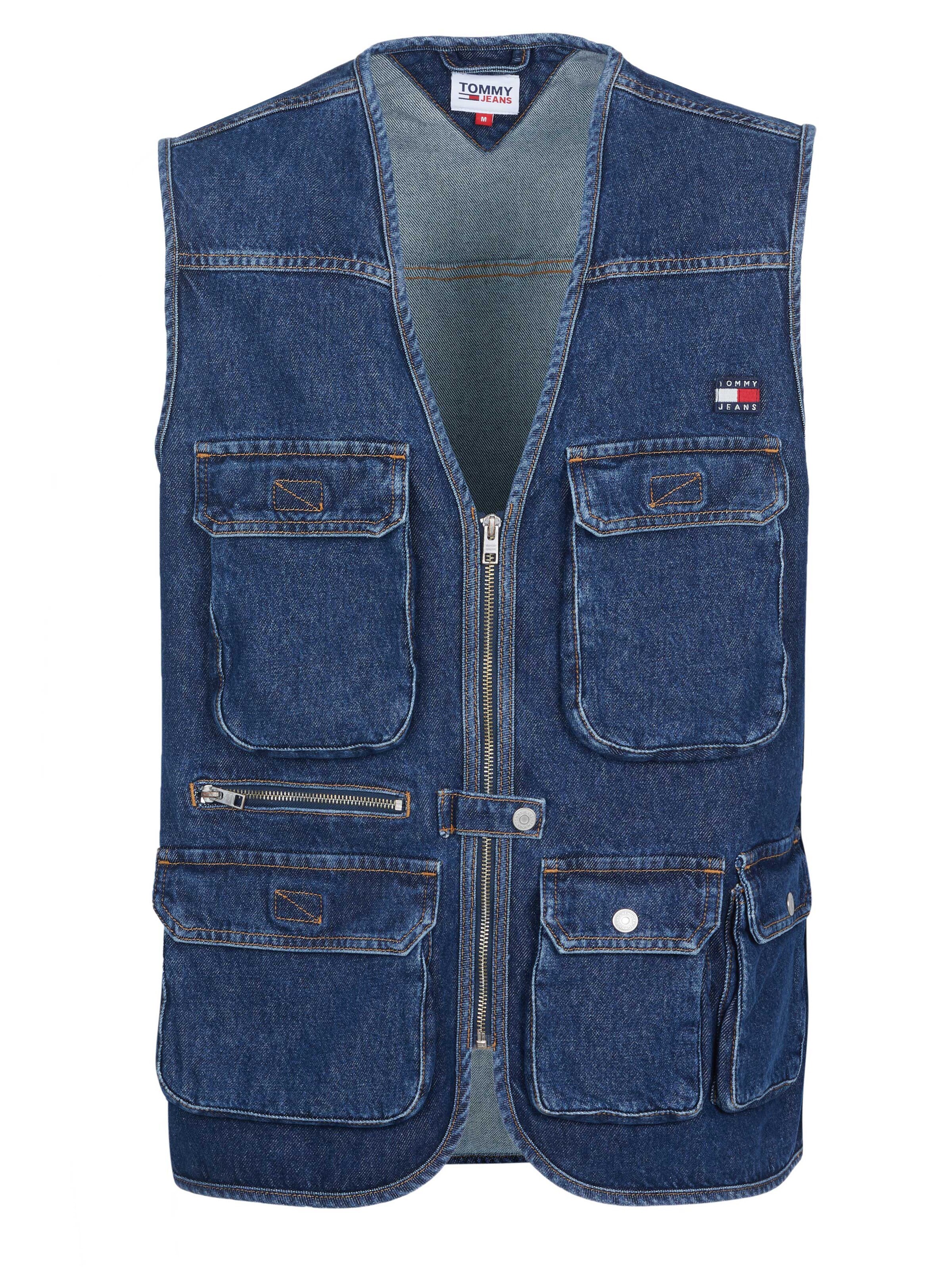 TOMMY HILFIGER Gilet en M en bleu, Vue avec produit