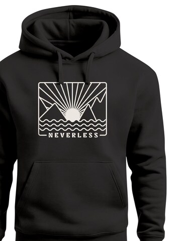 Neverless Sweatshirt 'Sonnenuntergang'‌‌‌‌‌‌‌‌‌‌ in Schwarz