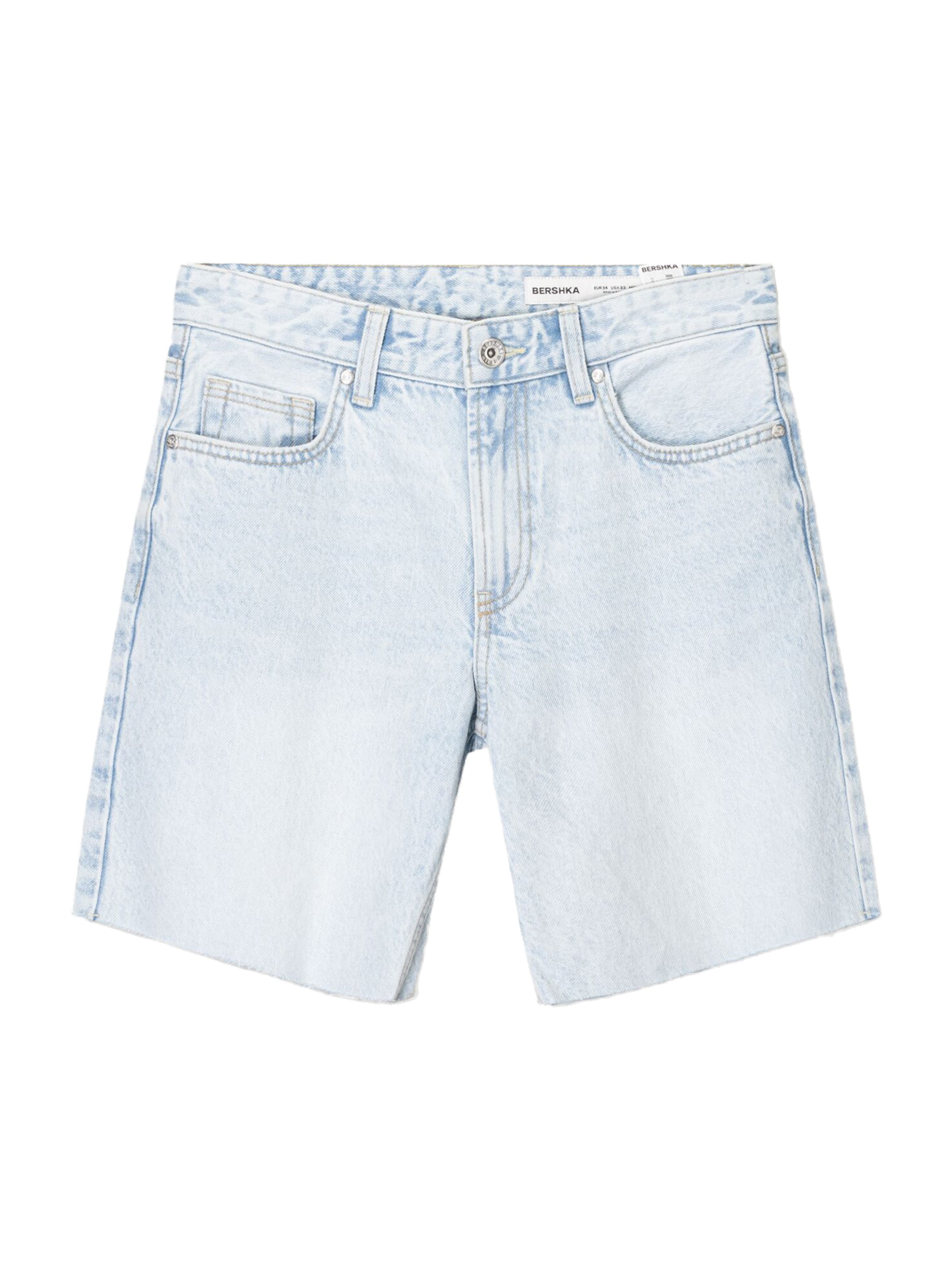 Regular Jeans de la Bershka pe albastru: față