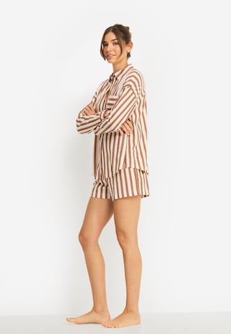 LSCN by LASCANA Szorty w kolorze brązowy