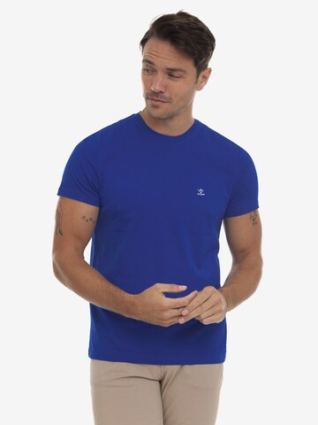 T-Shirt 'Jaime' Sir Raymond Tailor en bleu : devant