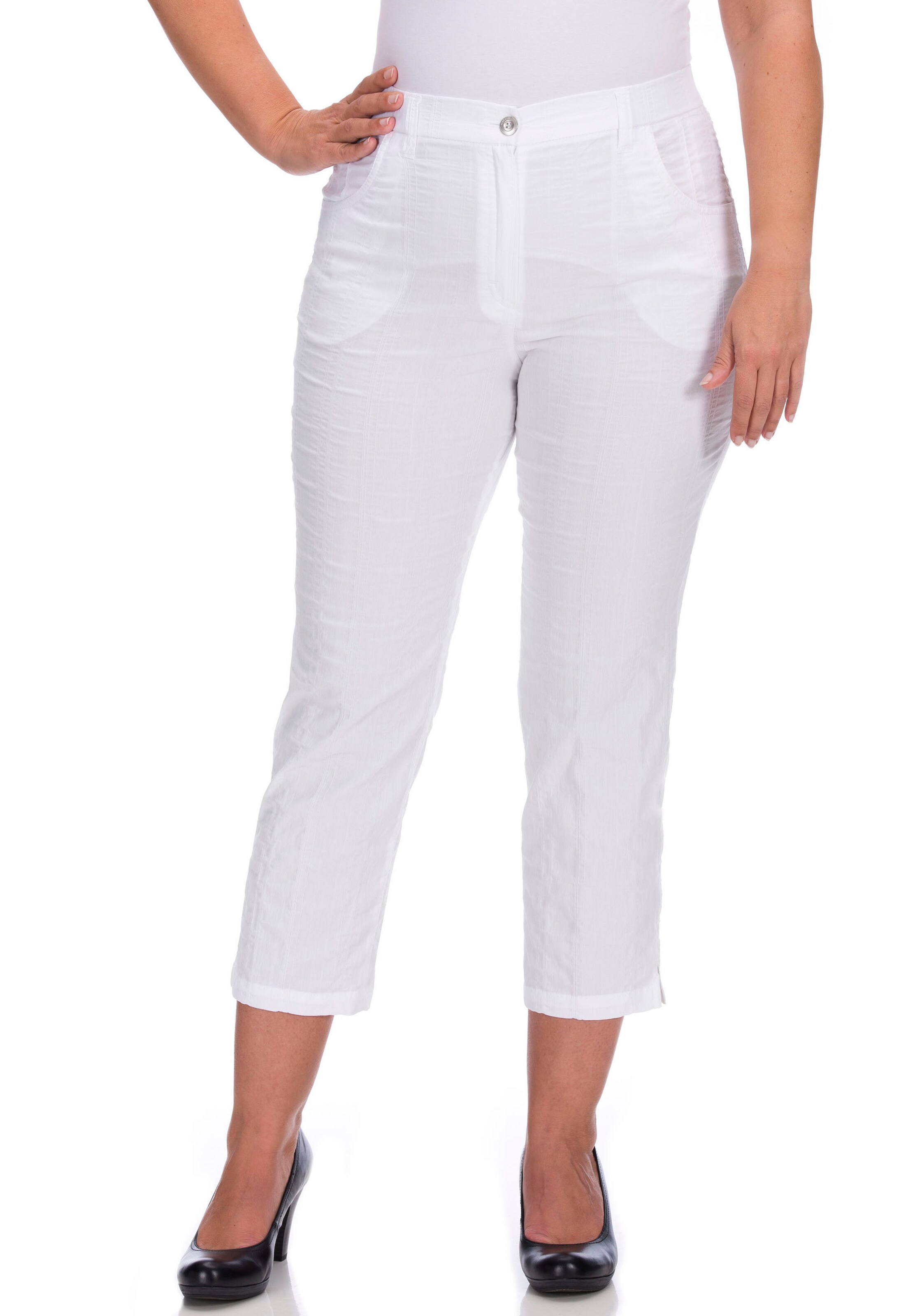 KjBRAND Regular Pants in White: front
