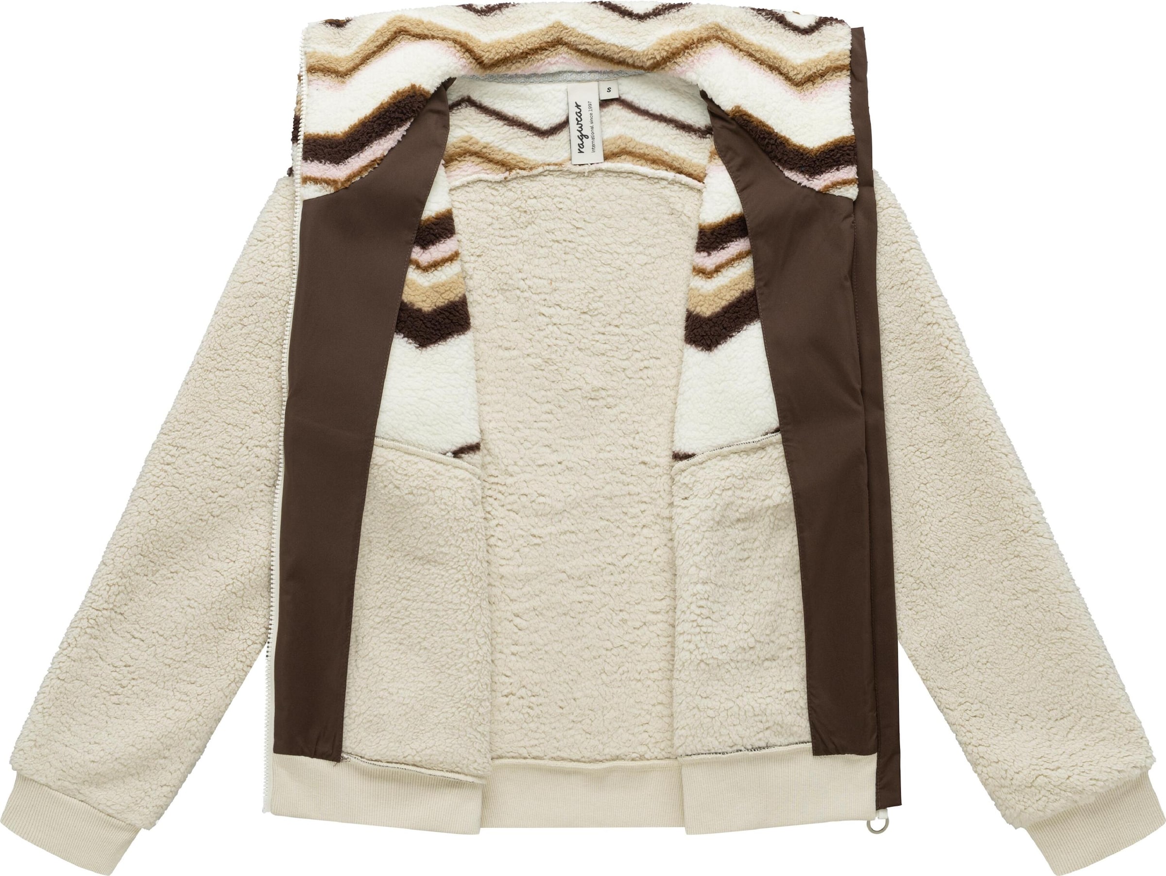 Ragwear Fleece jas 'Madaras' in Beige
