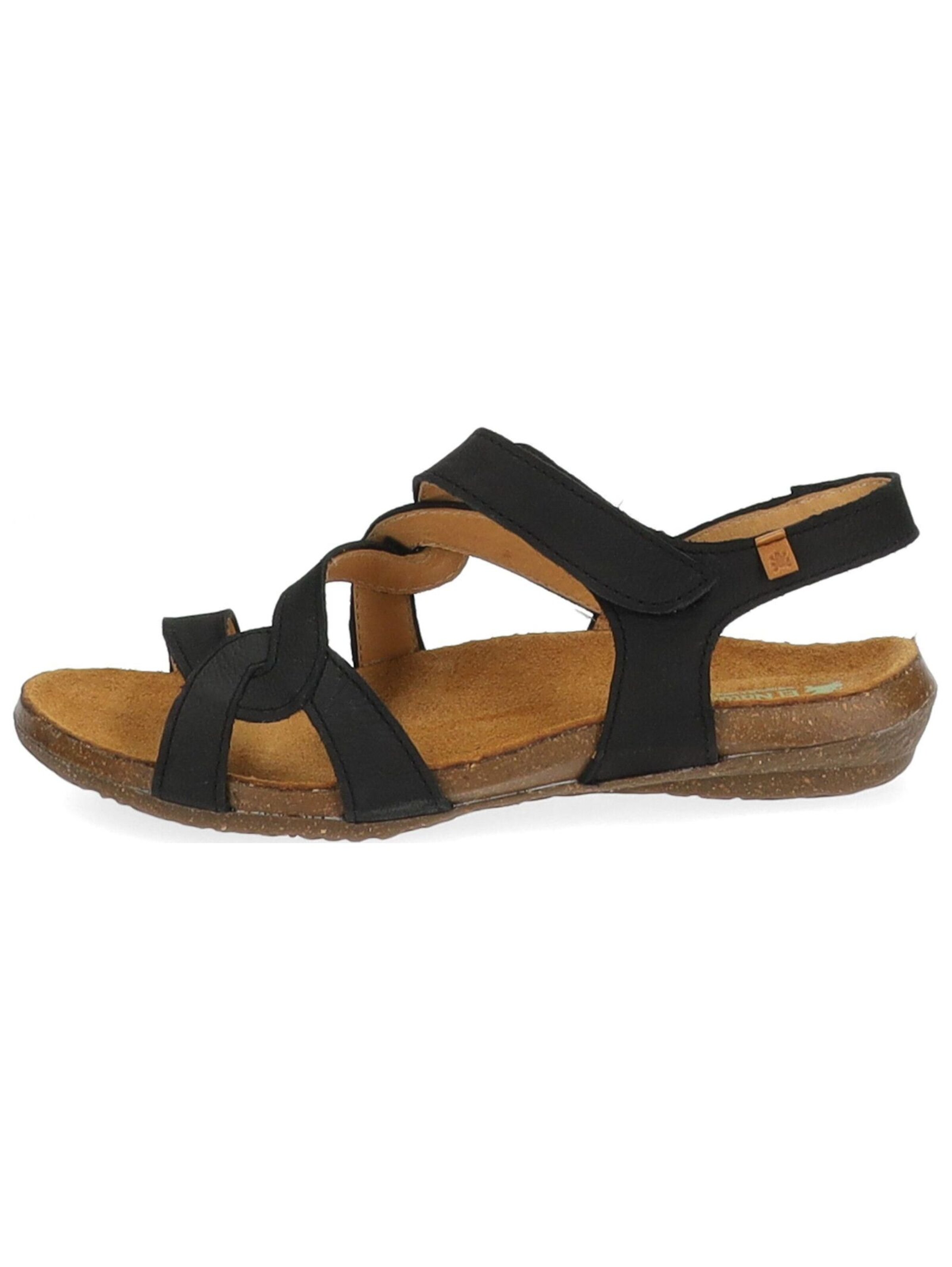 EL NATURALISTA Strap sandal in Black