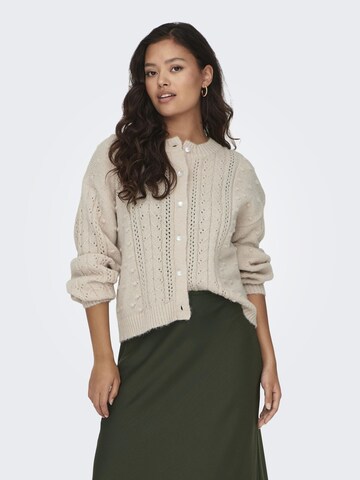 Cardigan 'Sigrid' JDY en beige : devant