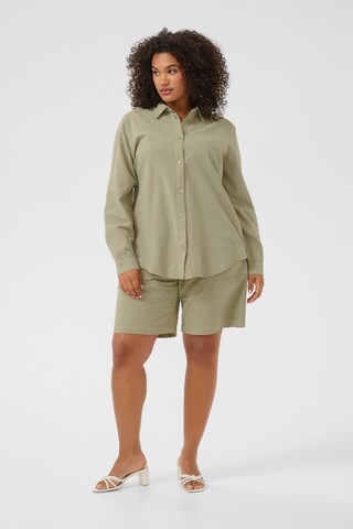 KAFFE CURVE Blouse 'Nana' in Groen