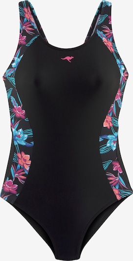 KangaROOS Maillot de bain sport en bleu clair / rose / noir, Vue avec produit