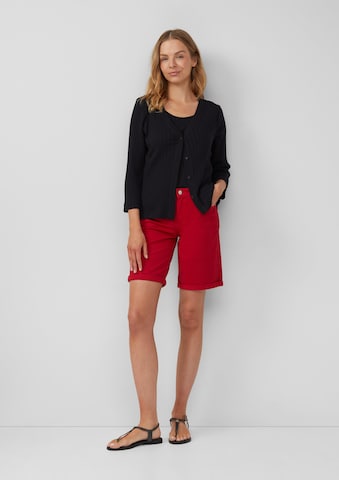 s.Oliver Strickjacke in Schwarz: Vorderseite