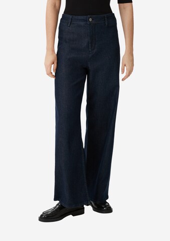 COMMA Wide leg Jeans in Blauw: voorkant