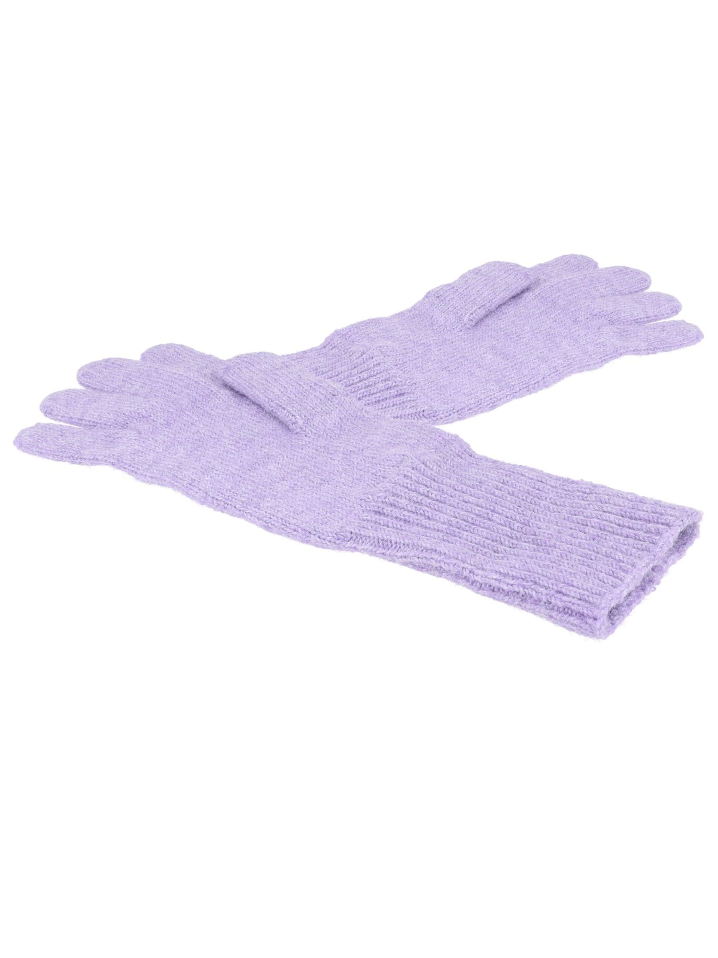 CAPO Full Finger Gloves 'Strickhandschuhe, melange' in Purple