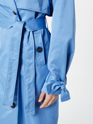 Misspap Between-Seasons Coat in Blue