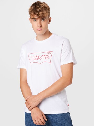 balta LEVI'S ® Marškinėliai 'Graphic Crewneck Tee': priekis