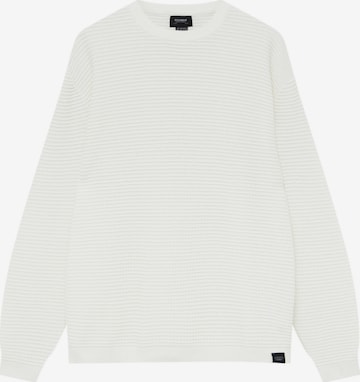 Sweat-shirt Pull&Bear en blanc : devant