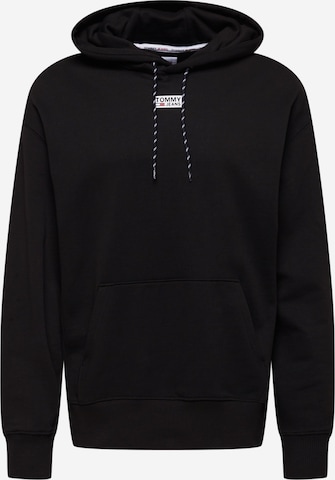 Tommy Jeans Sweatshirt in Black: front