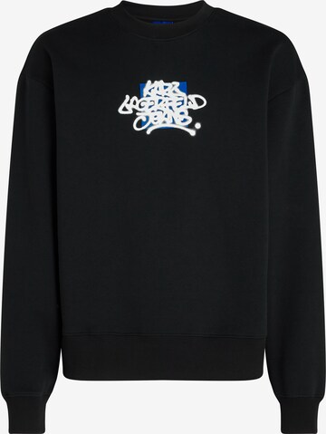 KARL LAGERFELD JEANS Sweatshirt in Black: front