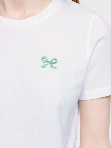 ICHI Тениска 'IHCAMINNA' в бяло