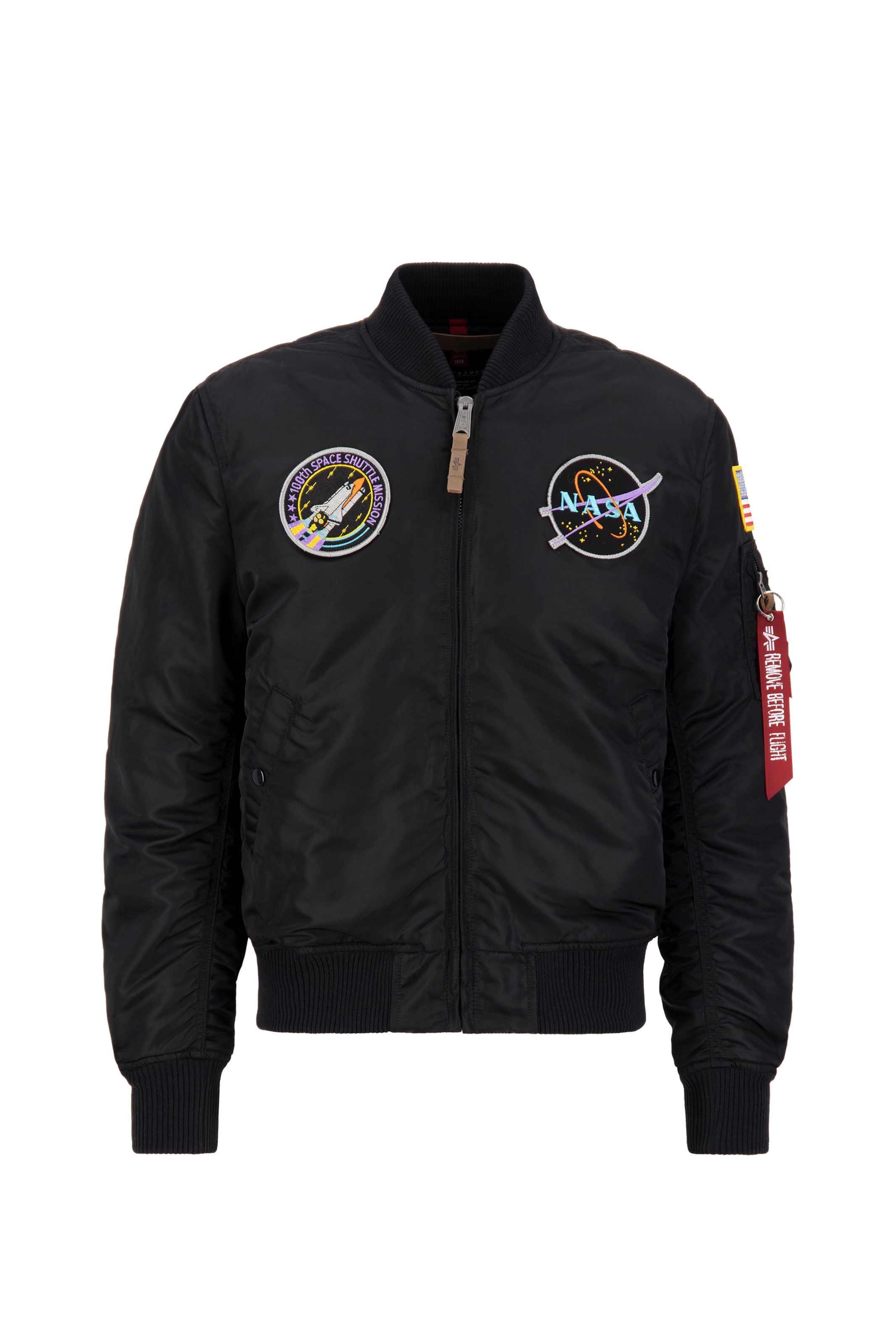 ALPHA INDUSTRIES Between Season Jacket NASA in Black ABOUT YOU