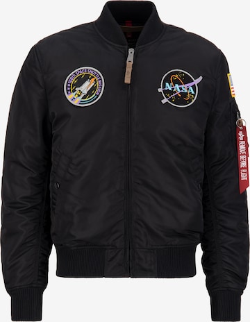 ALPHA INDUSTRIES Overgangsjakke 'NASA' i sort: forside