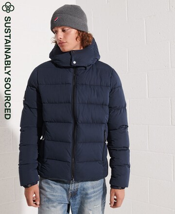 Superdry Winterjas in Blauw