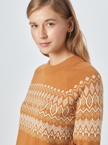 GAP Sweater 'FAIRISLE' in Brown