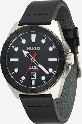 juoda HUGO Analoginis (įprasto dizaino) laikrodis: priekis