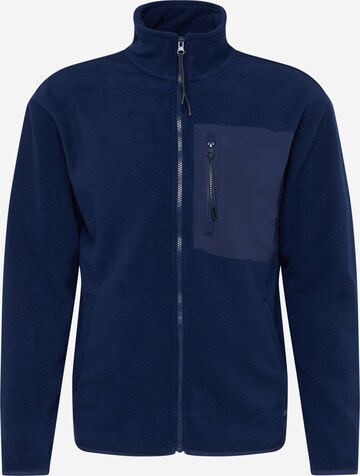 BLEND Fleece Jacket in Blue: front