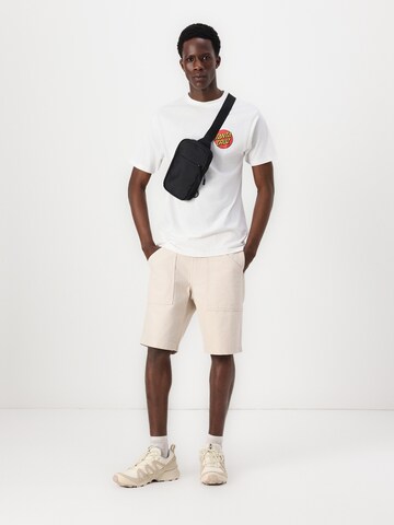 Santa Cruz Majica 'Classic Dot' | bela barva