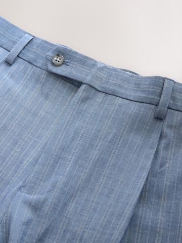 Next Slim fit Pleated Pants in Blue