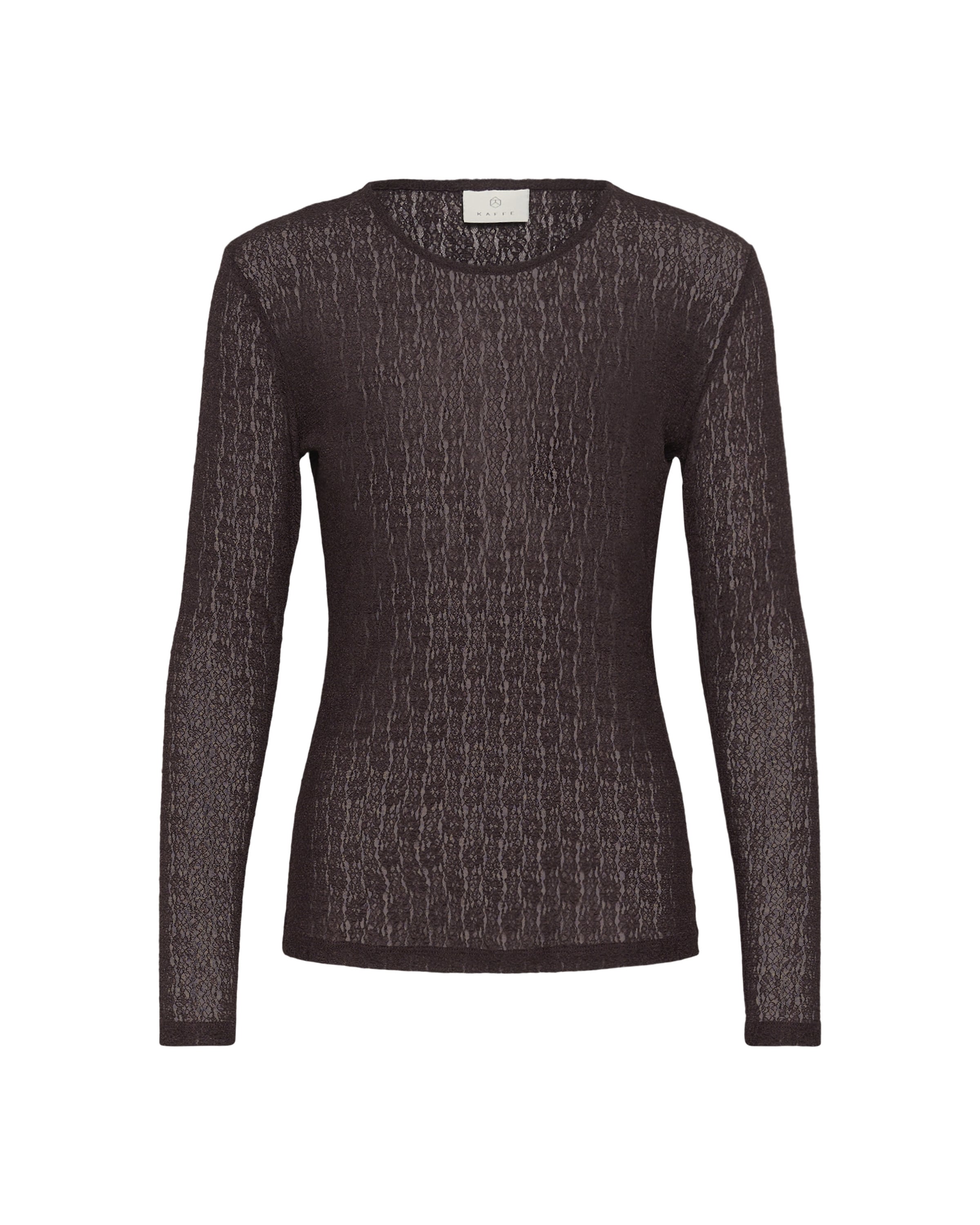 Kaffe Shirt 'KAAllison' in Bruin: voorkant