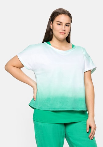SHEEGO Shirt in Groen: voorkant