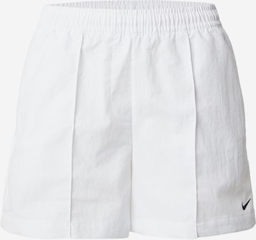 Nike Sportswearregular Hlače 'ESSNTL' - bijela boja: prednji dio