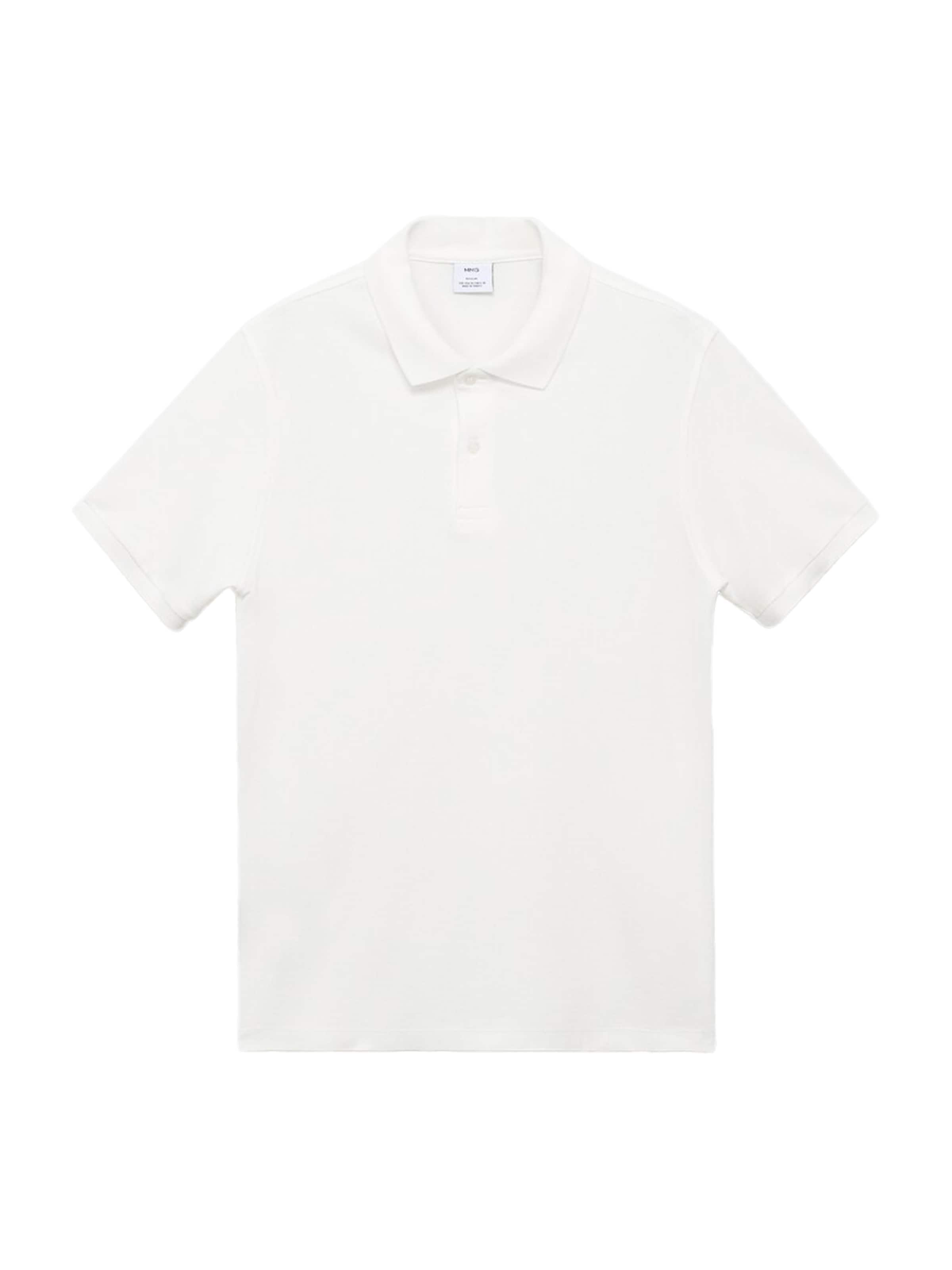 MANGO MAN Koszulka 'REA' w kolorze biały: przód