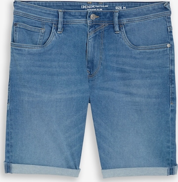 Coupe slim Jean TOM TAILOR DENIM en bleu : devant