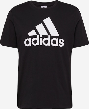 T-Shirt fonctionnel 'Essentials Big Logo' ADIDAS SPORTSWEAR en noir : devant