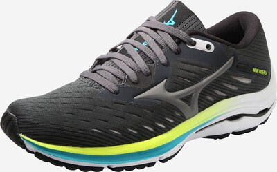 MIZUNO Laufschuh 'Wave Rider 24' in blau / grau / grün, Produktansicht