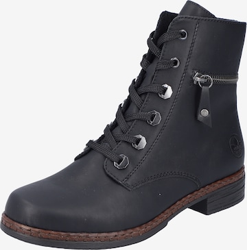 Bottines à lacets Rieker en noir : devant