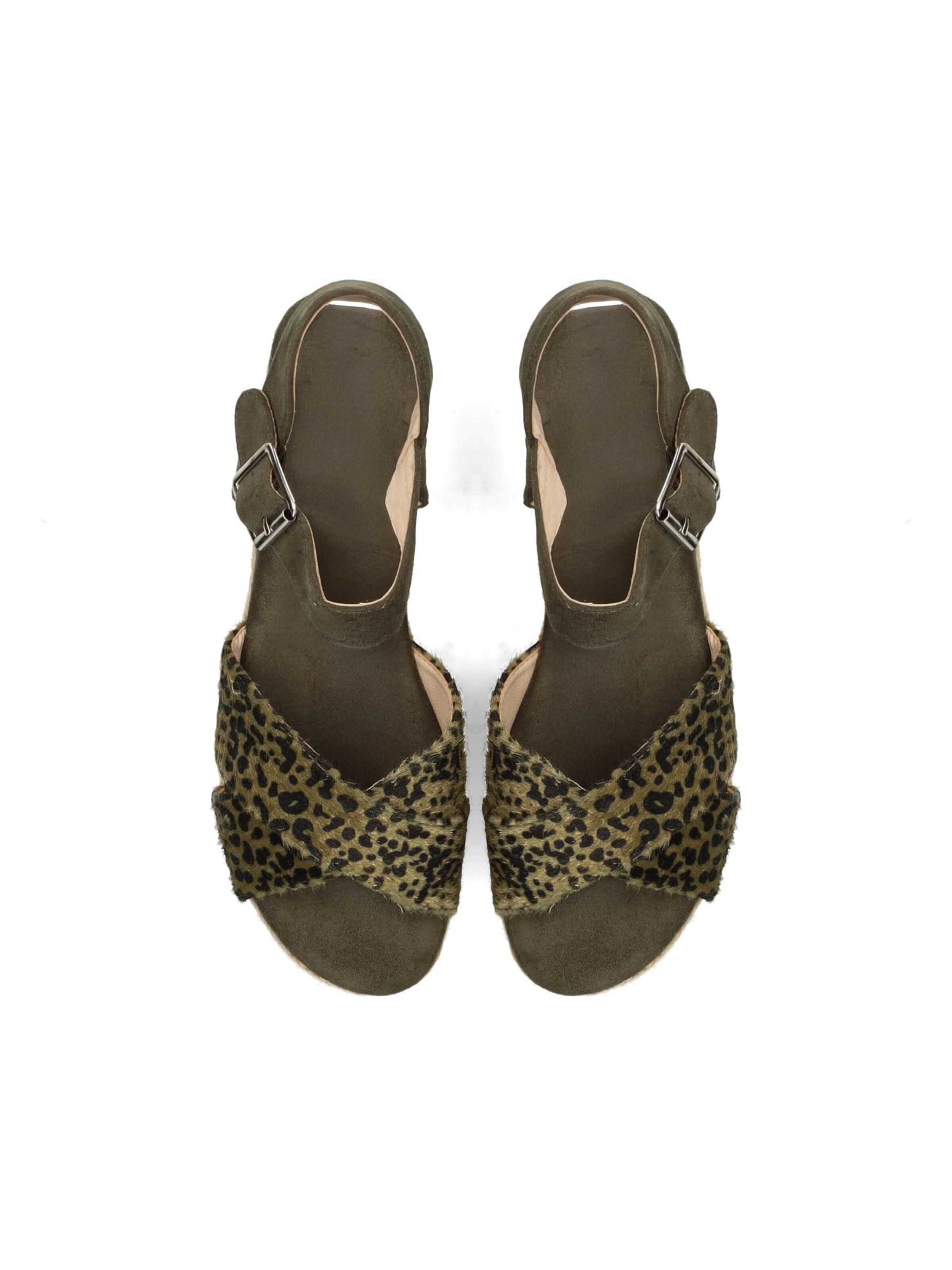 PS Poelman Sandalen met riem in Beige