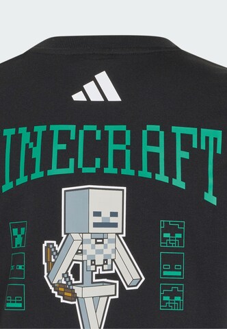 T-Shirt fonctionnel 'Adidas x Minecraft' ADIDAS SPORTSWEAR en noir