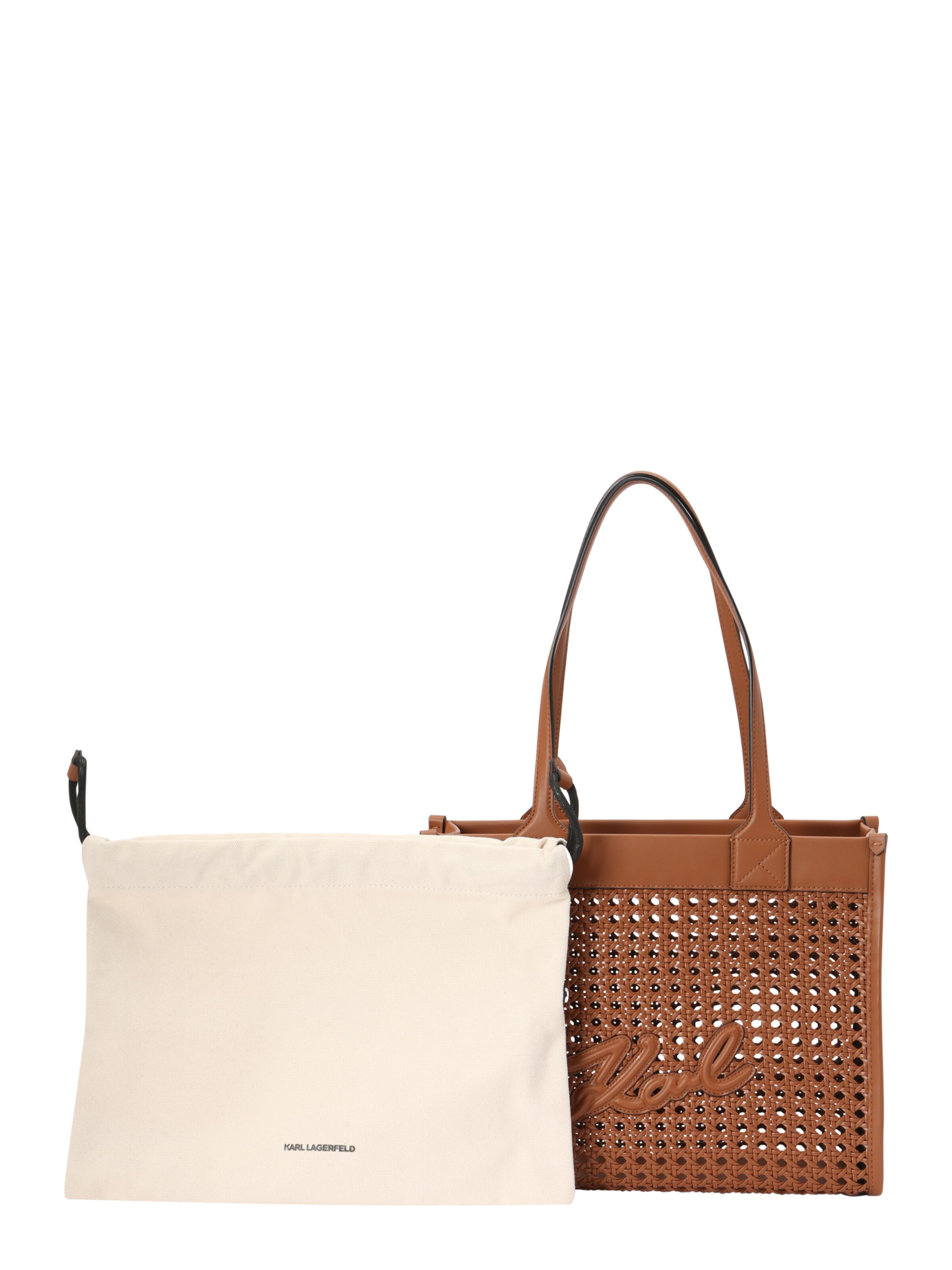 Karl Lagerfeld Shopper 'Skuare' in Bruin