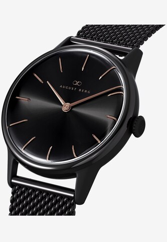 August Berg Analog Watch in Black