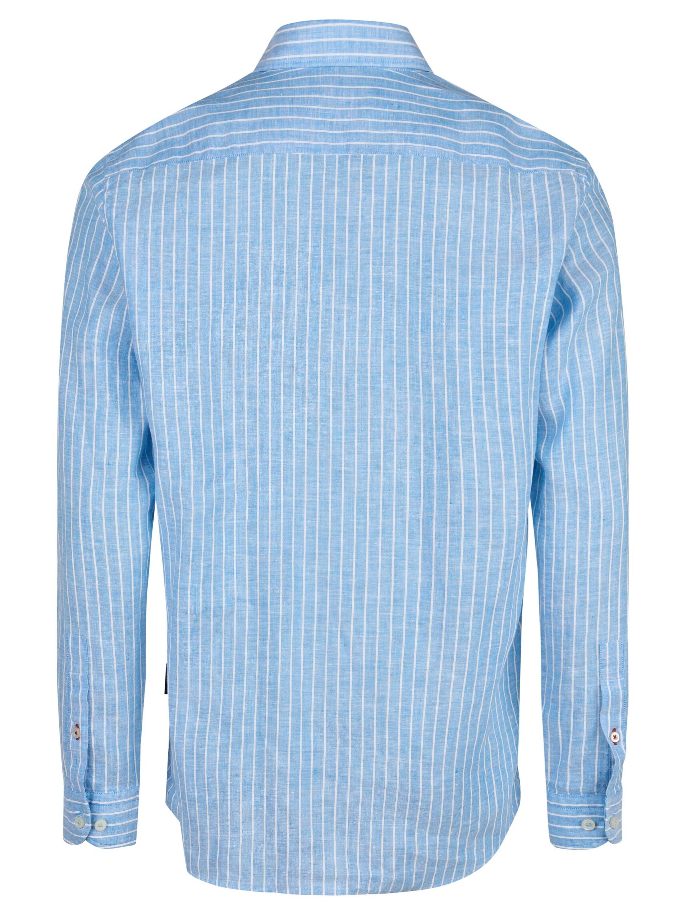 HECHTER PARIS Regular fit Button Up Shirt in Blue