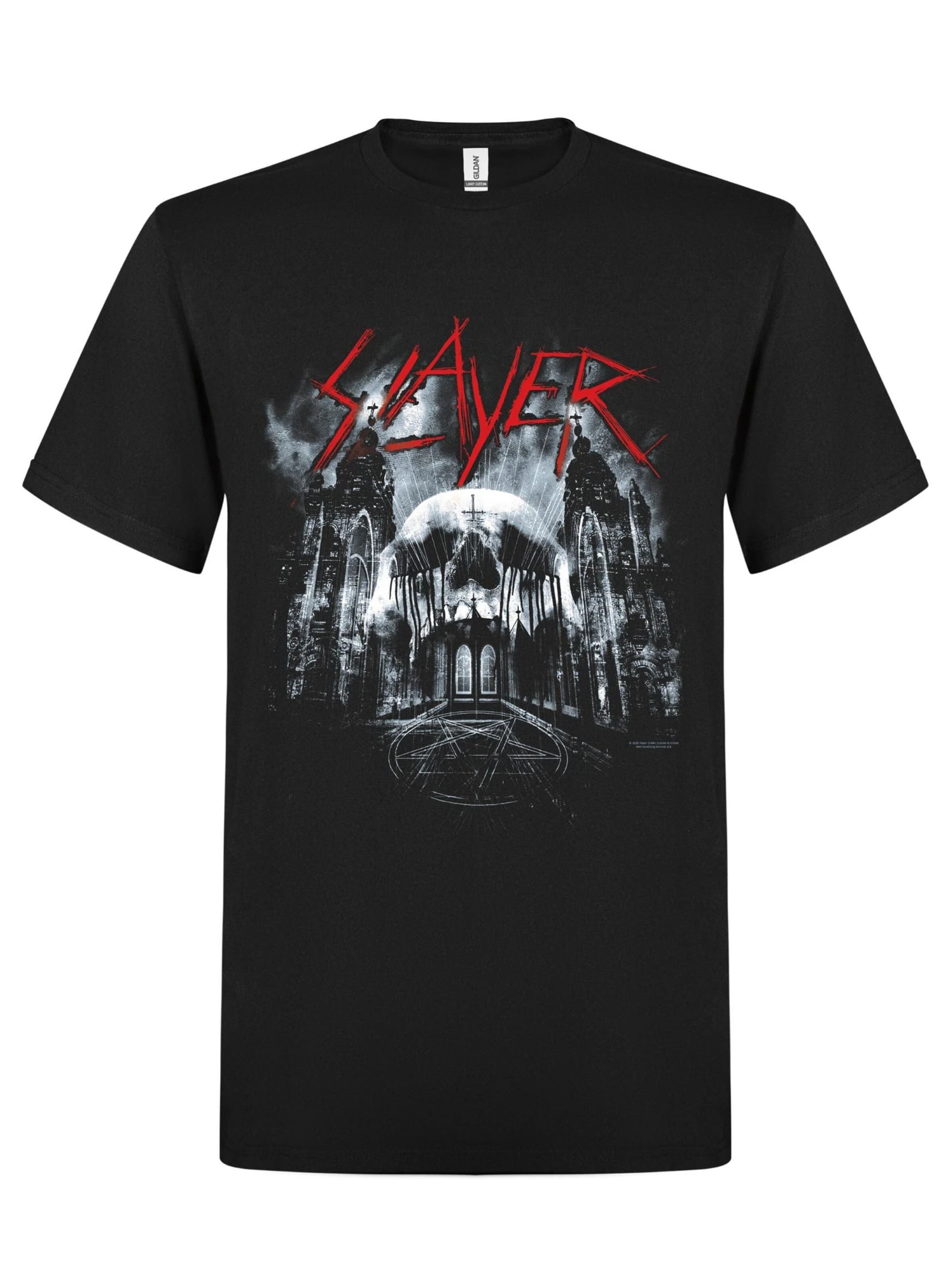 Slayer Shirt 'Slayer Cathedral T-Shirt' in Black: front