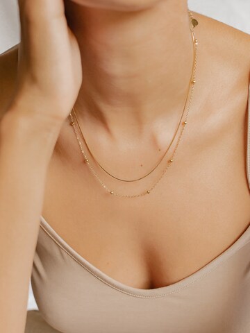 Hey Happiness Kette 'Bobble' in Gold: Vorderseite