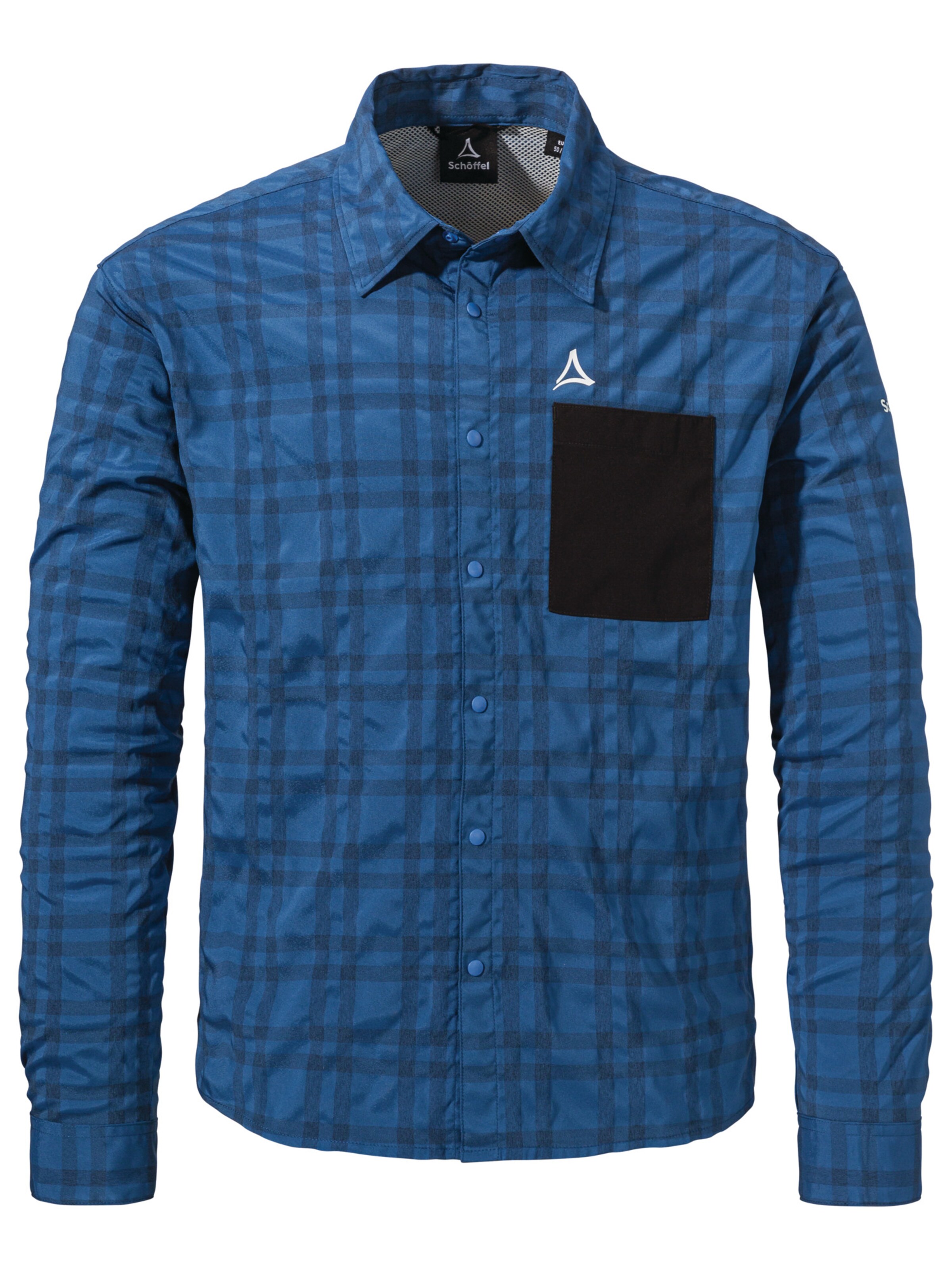 Coupe regular Chemise fonctionnelle 'Jalpuh MNS' Schöffel en bleu : devant