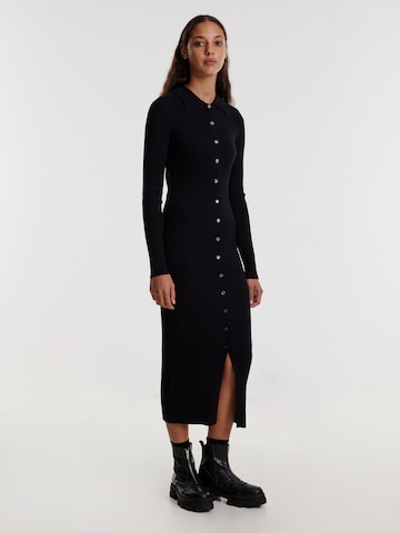 EDITED Knitted dress 'Suri' in Black: front