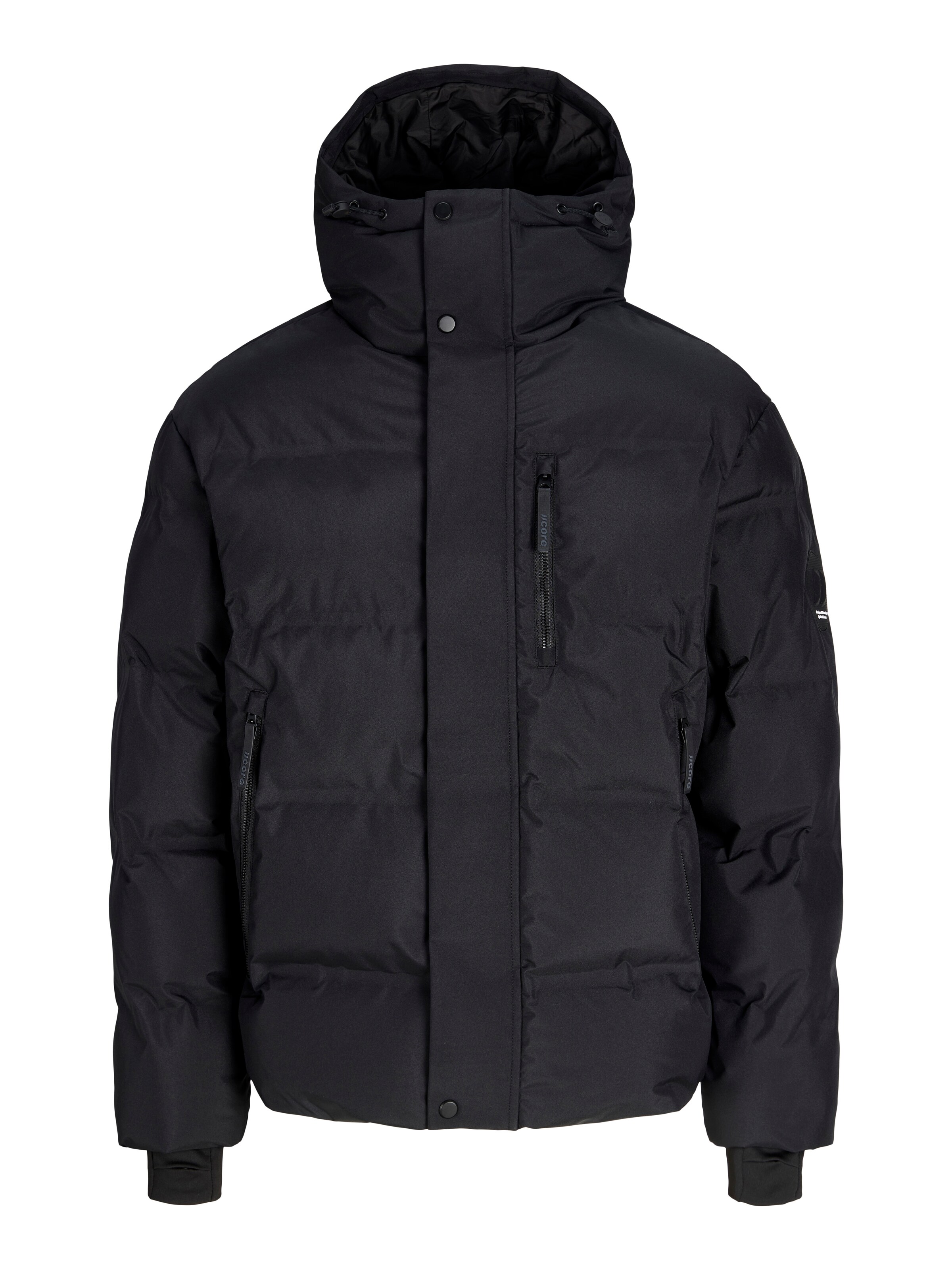 Giacca invernale di Jack & Jones Plus in nero: frontale