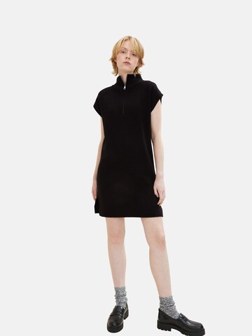 TOM TAILOR DENIM Knitted dress in Black