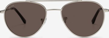 Kapten & Son Sunglasses 'Soho Silver Brown' in Silver