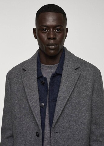 MANGO MAN Between-Seasons Coat 'Haki' in Grey