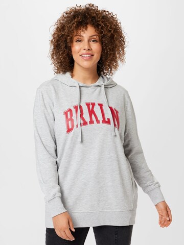 ONLY Carmakoma Sweatshirt in Grey: front